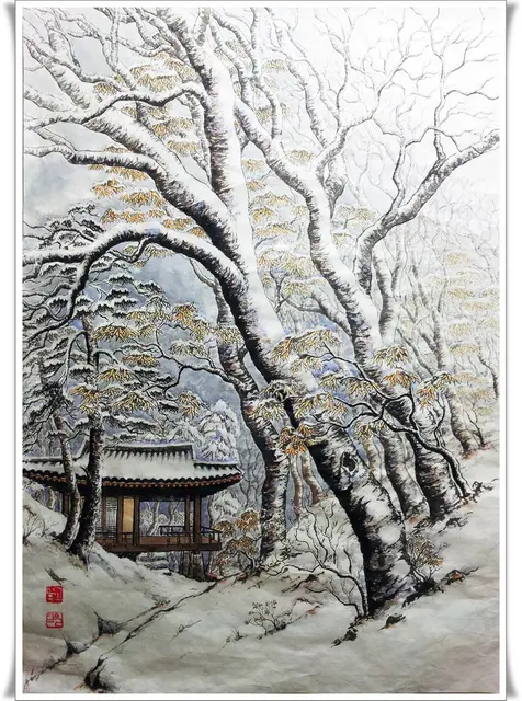 무제 35 — 한국화 작품